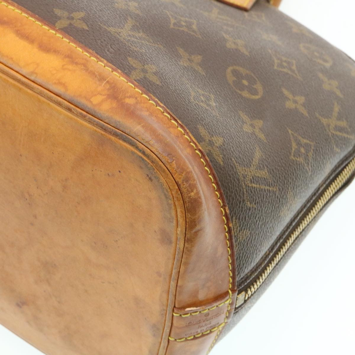 LOUIS VUITTON Monogram Alma Hand Bag M51130 LV Auth ds179