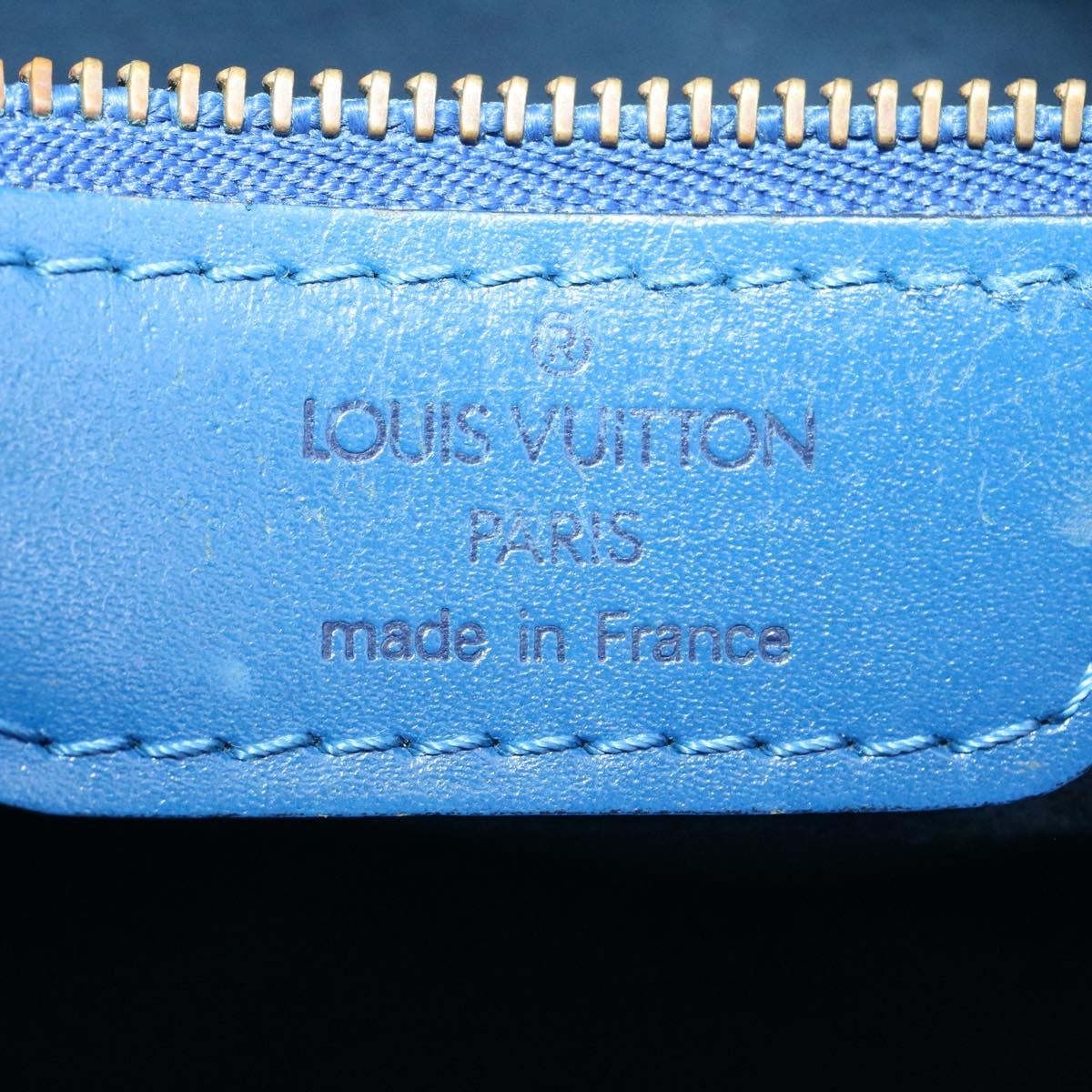 LOUIS VUITTON Epi Saint Jacques Shopping Shoulder Bag Blue M52275 Auth ds220