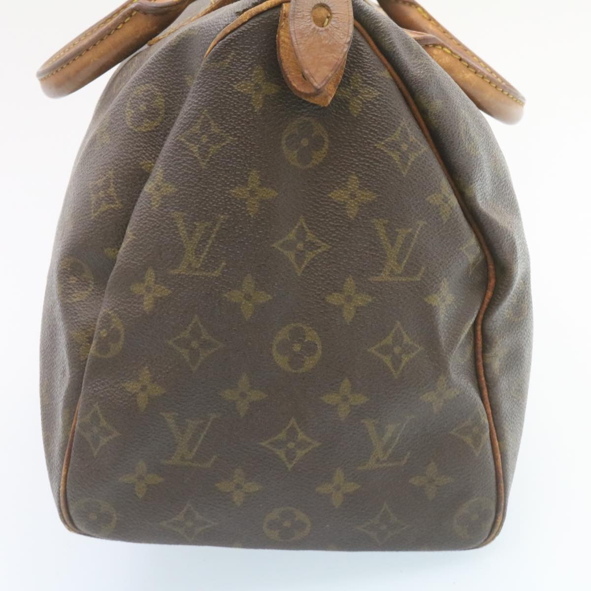 LOUIS VUITTON Monogram Speedy 35 Hand Bag M41524 LV Auth ds280