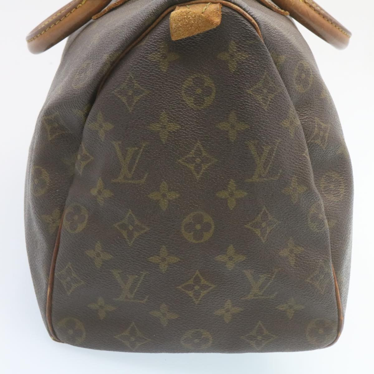 LOUIS VUITTON Monogram Speedy 35 Hand Bag M41524 LV Auth ds280