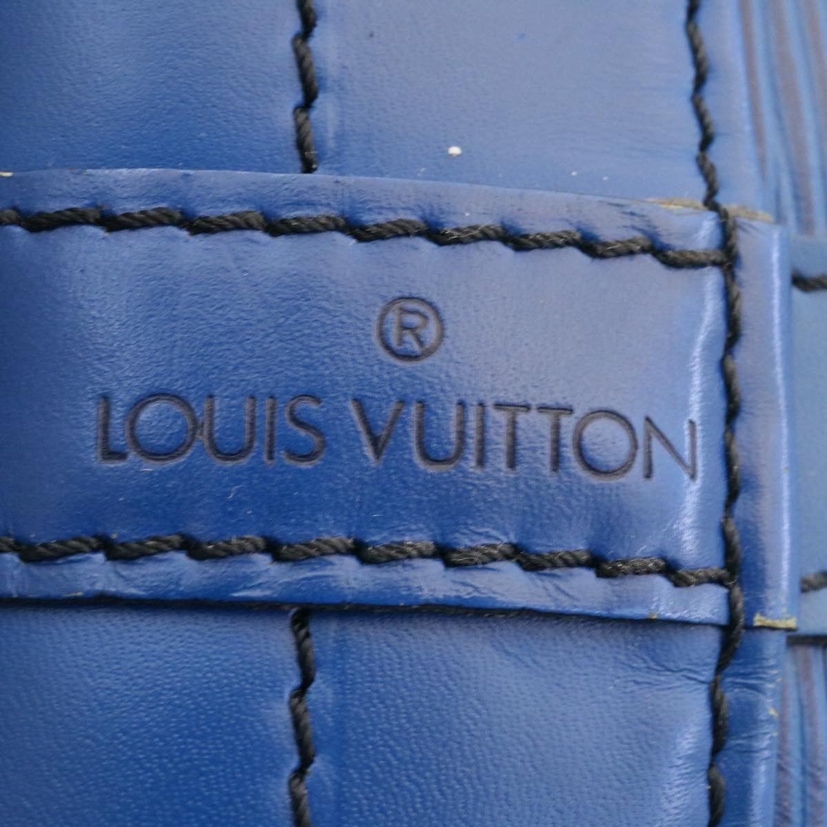 LOUIS VUITTON Epi Noe Shoulder Bag Blue M44005 LV Auth ds338