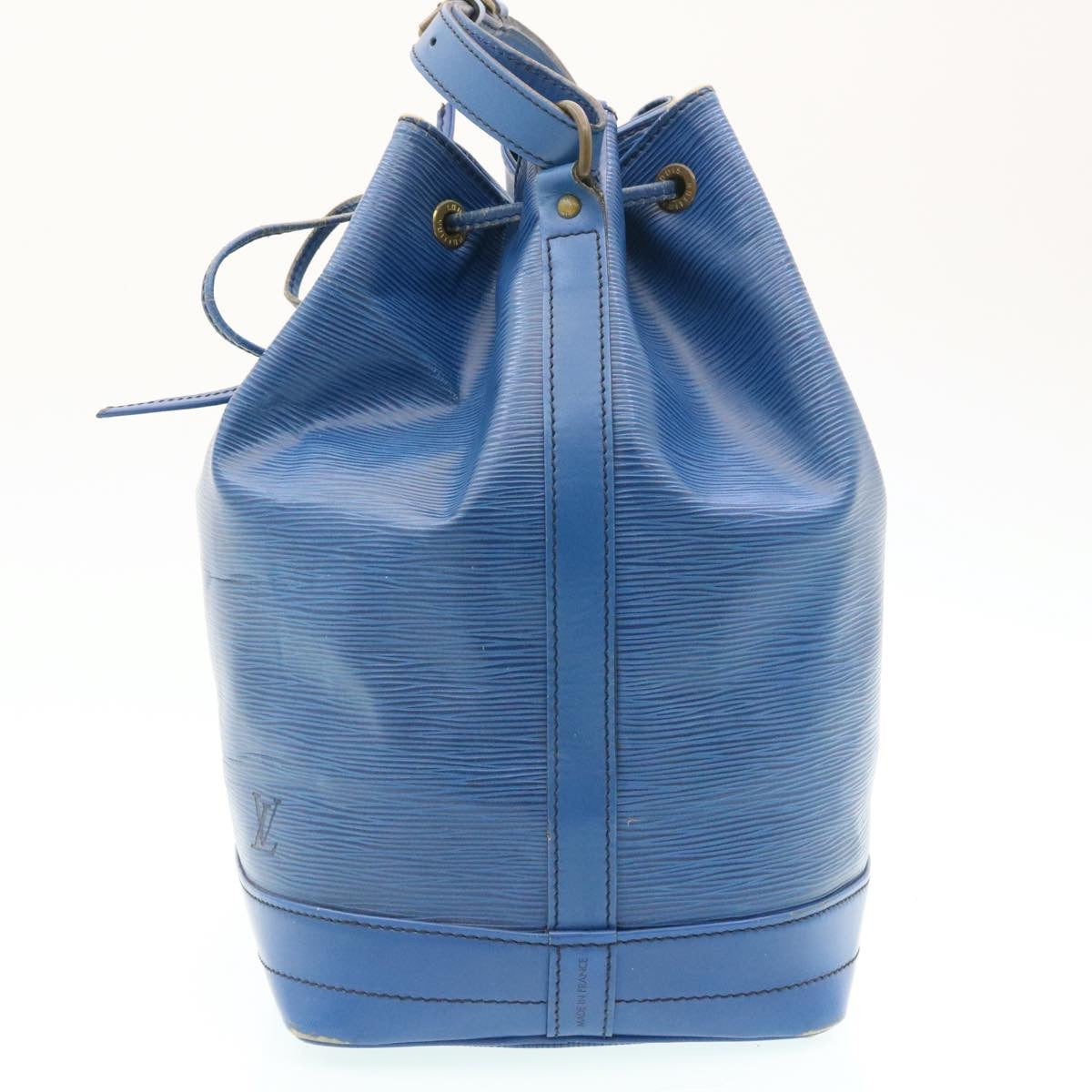 LOUIS VUITTON Epi Noe Shoulder Bag Blue M44005 LV Auth ds338