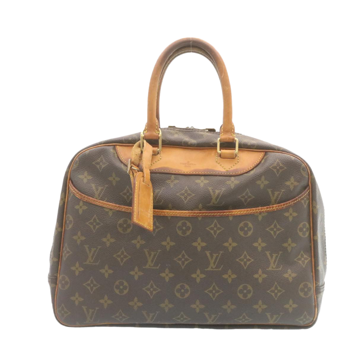 LOUIS VUITTON Monogram Deauville Hand Bag M47270 LV Auth ds376