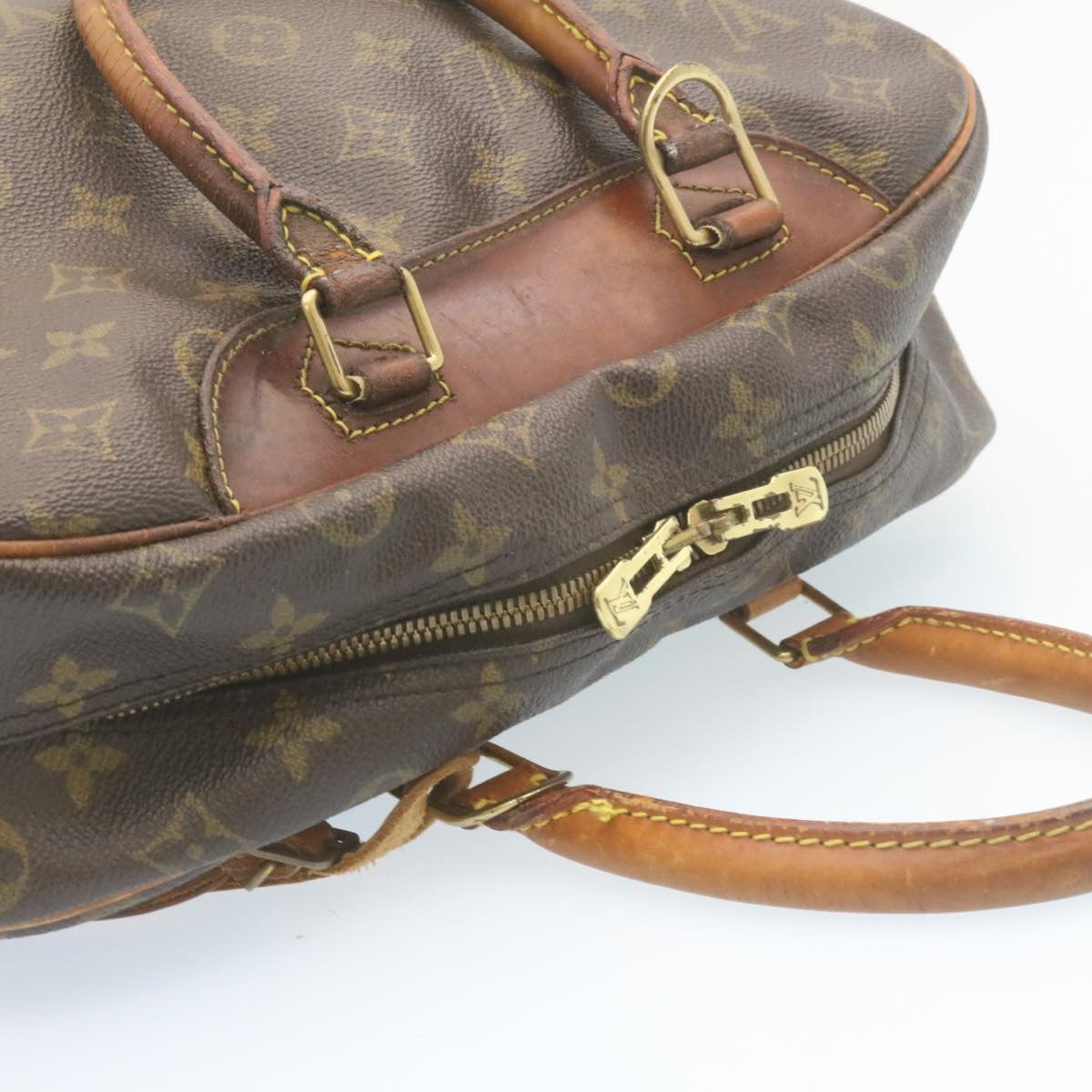 LOUIS VUITTON Monogram Deauville Hand Bag M47270 LV Auth ds376