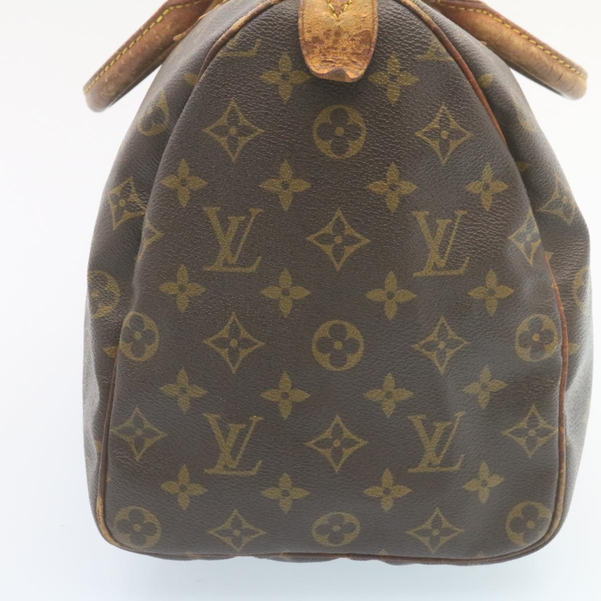 LOUIS VUITTON Monogram Speedy 35 Hand Bag M41524 LV Auth ds377