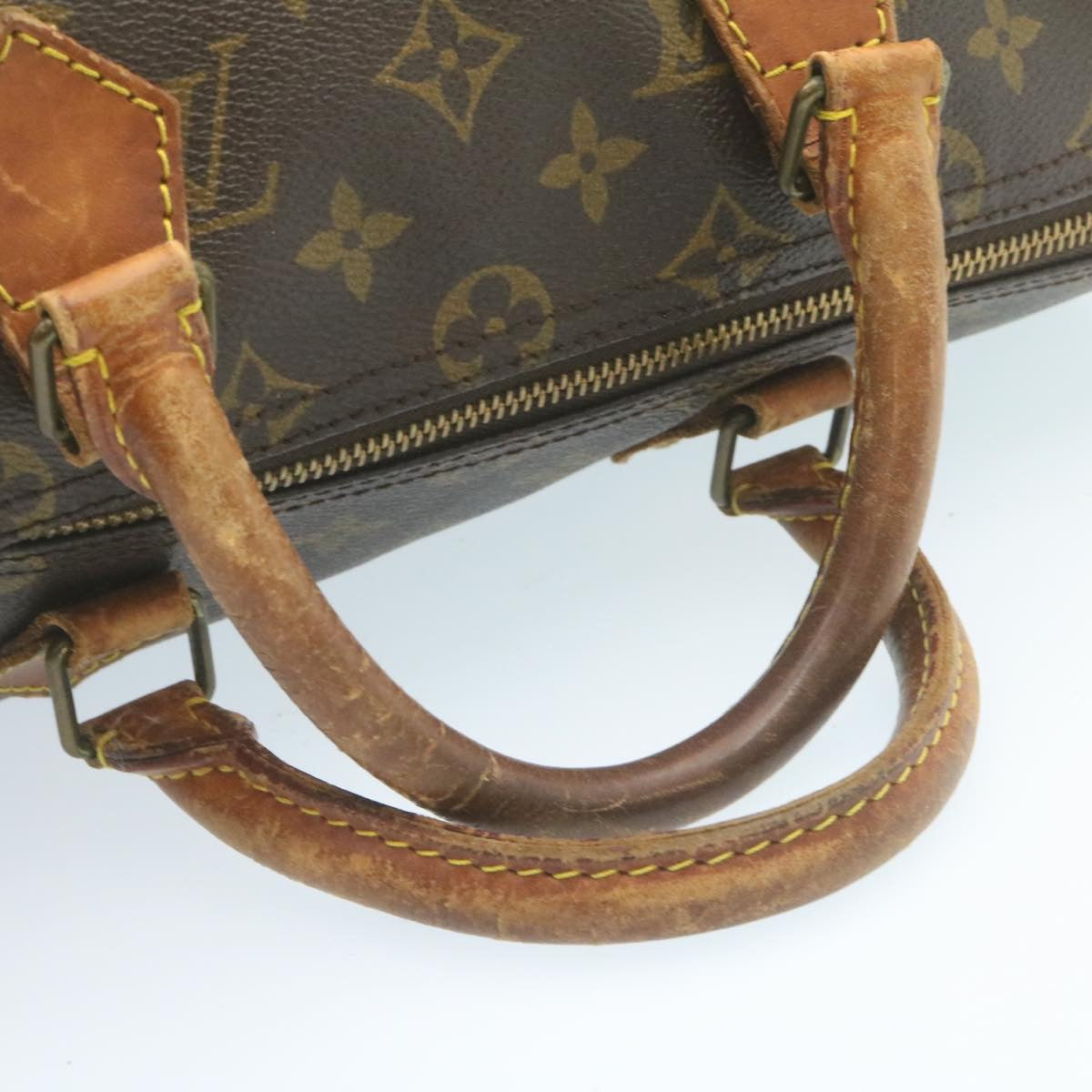 LOUIS VUITTON Monogram Speedy 35 Hand Bag M41524 LV Auth ds377