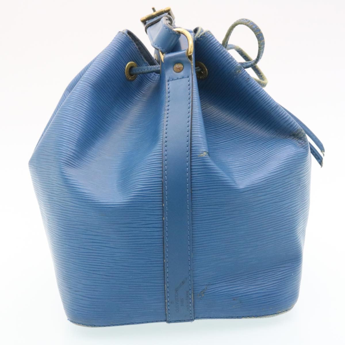 LOUIS VUITTON Epi Petit Noe Shoulder Bag Blue M44105 LV Auth ds423
