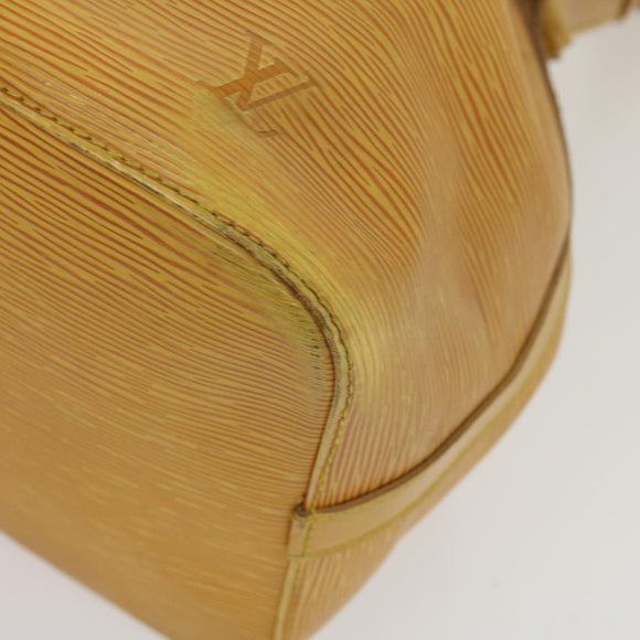 LOUIS VUITTON Epi Petit Noe Shoulder Bag Tassili Yellow M44109 LV Auth ds439