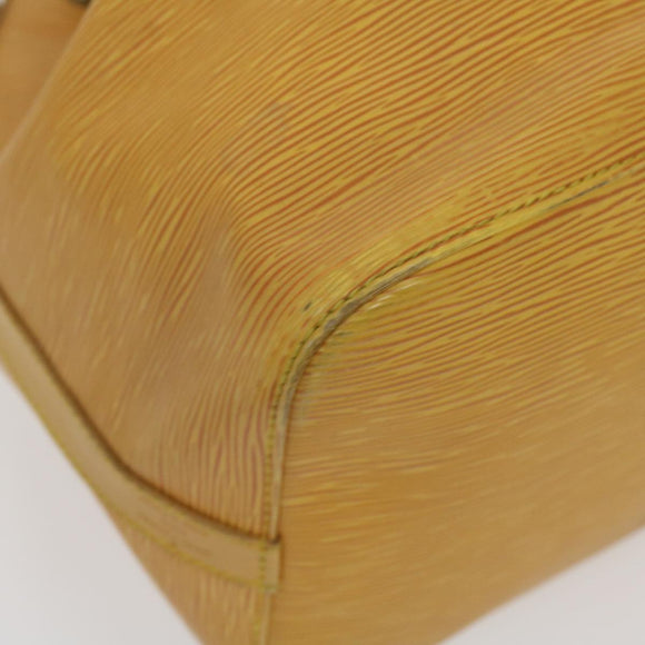 LOUIS VUITTON Epi Petit Noe Shoulder Bag Tassili Yellow M44109 LV Auth ds439