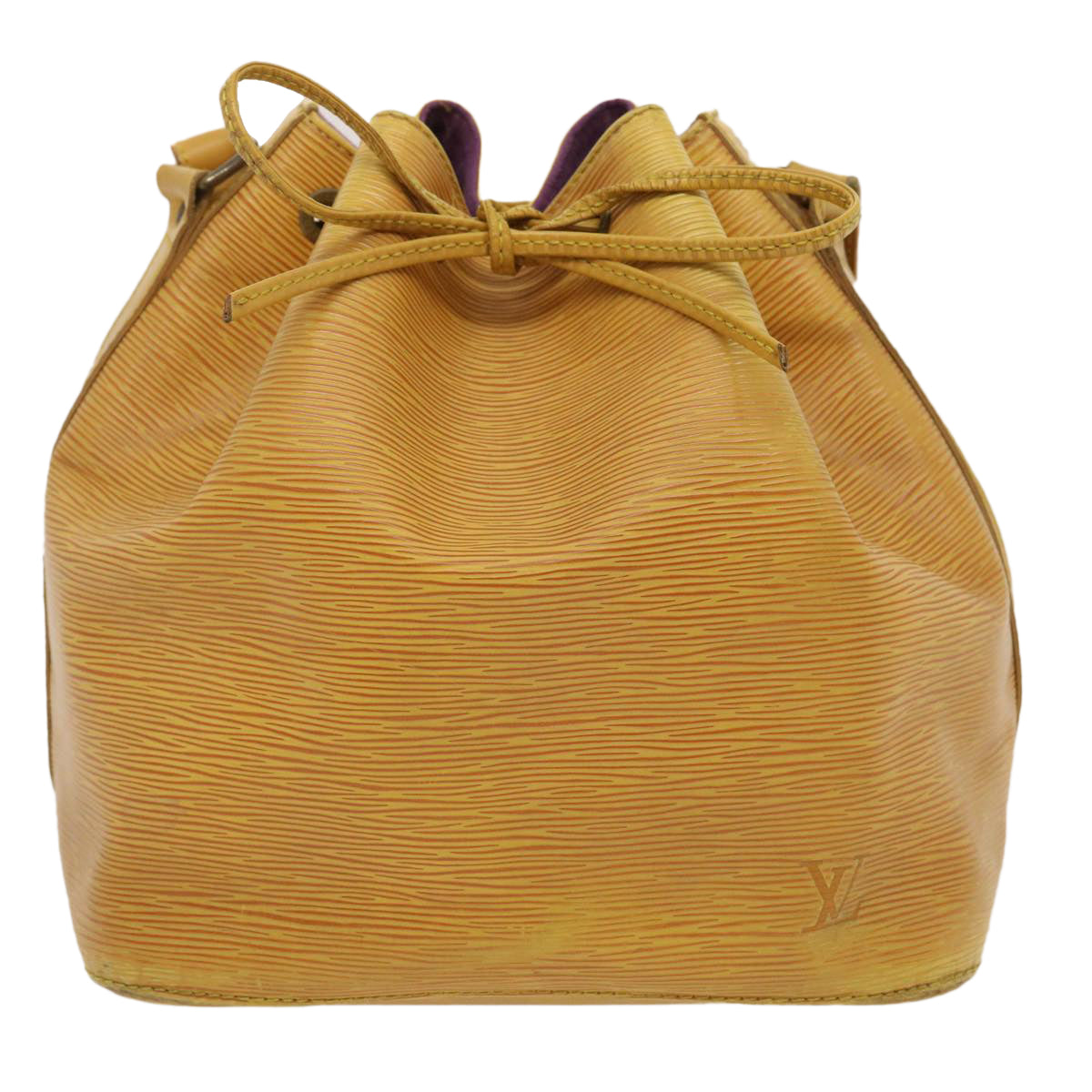 LOUIS VUITTON Epi Petit Noe Shoulder Bag Tassili Yellow M44109 LV Auth ds439