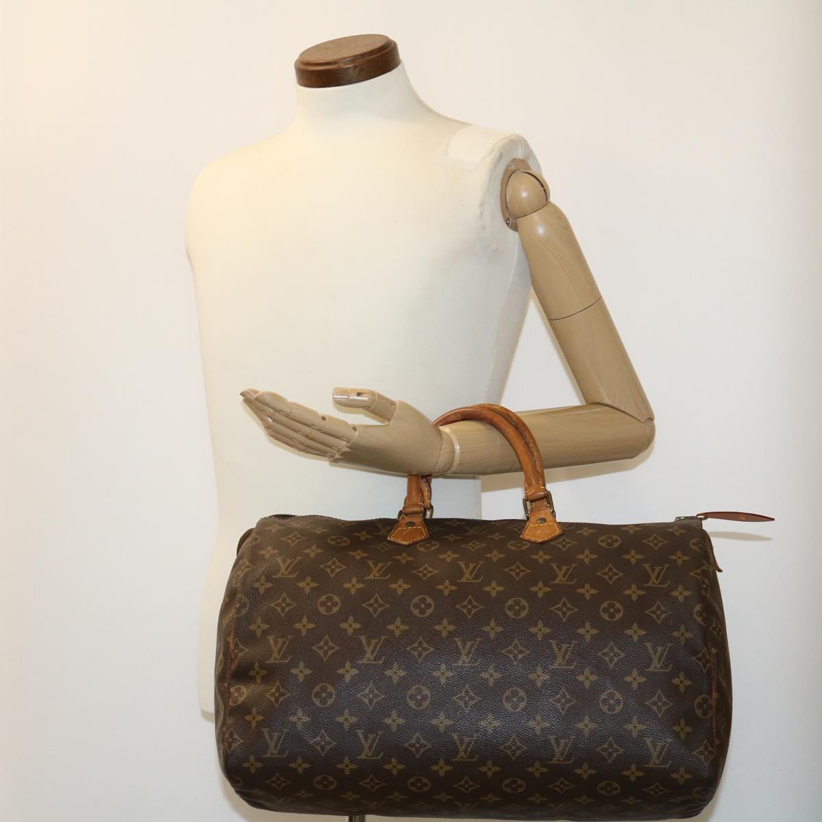 LOUIS VUITTON Monogram Speedy 40 Hand Bag M41522 LV Auth ds469