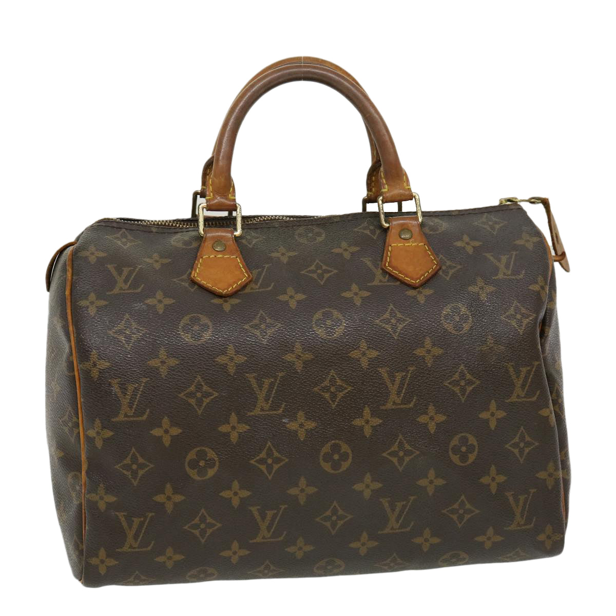 LOUIS VUITTON Monogram Speedy 30 Hand Bag M41526 LV Auth ds479