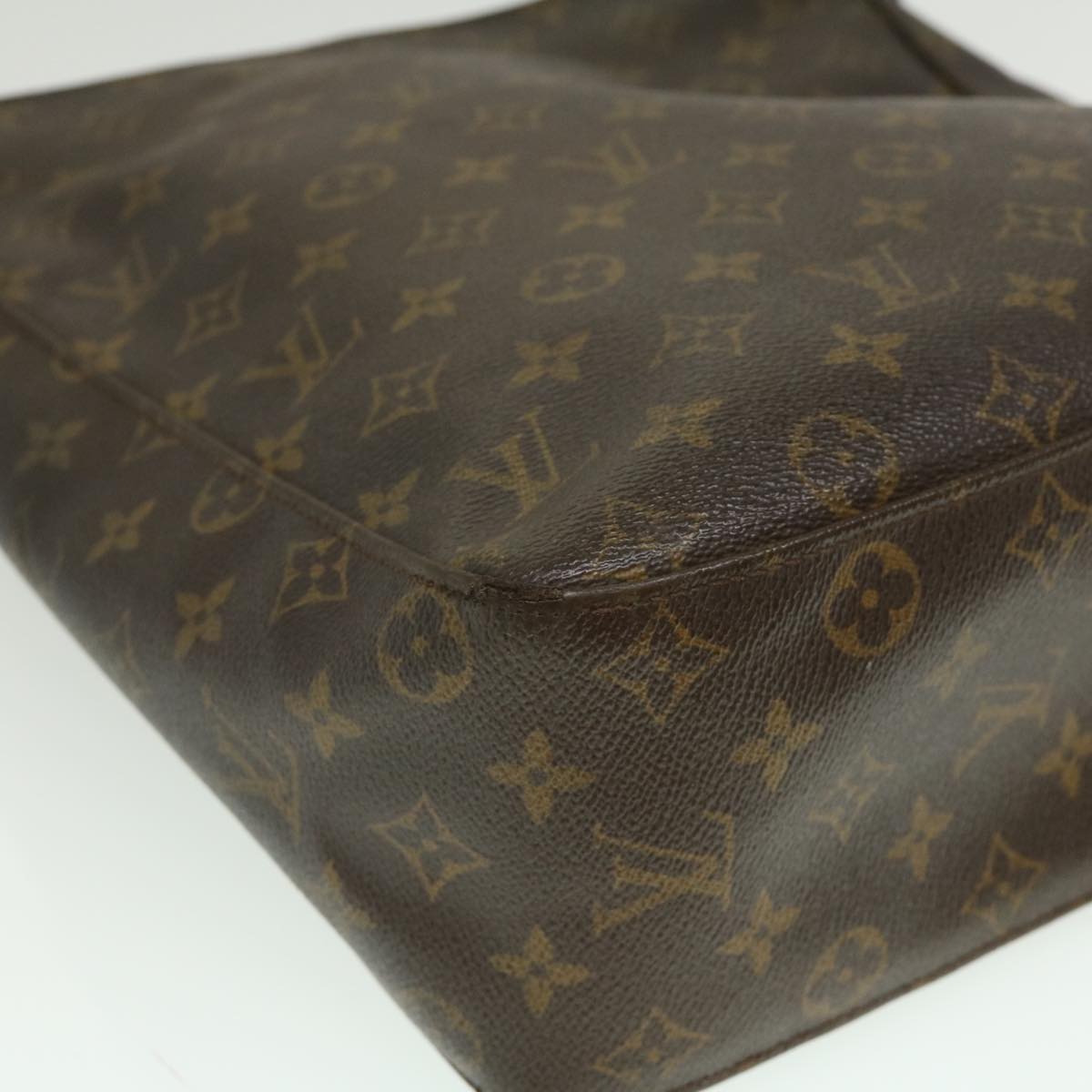 LOUIS VUITTON Monogram Looping GM Shoulder Bag M51145 LV Auth ds486