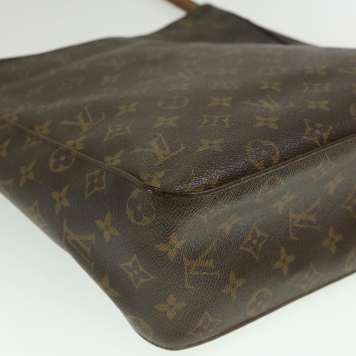 LOUIS VUITTON Monogram Looping GM Shoulder Bag M51145 LV Auth ds486