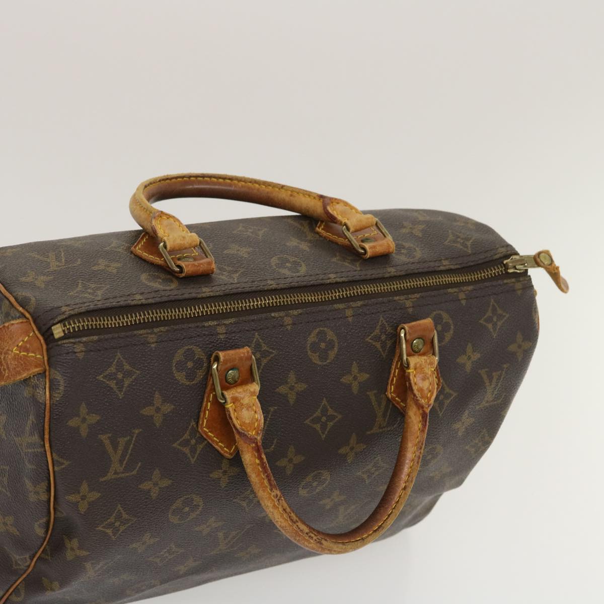 LOUIS VUITTON Monogram Speedy 30 Hand Bag M41526 LV Auth ds510