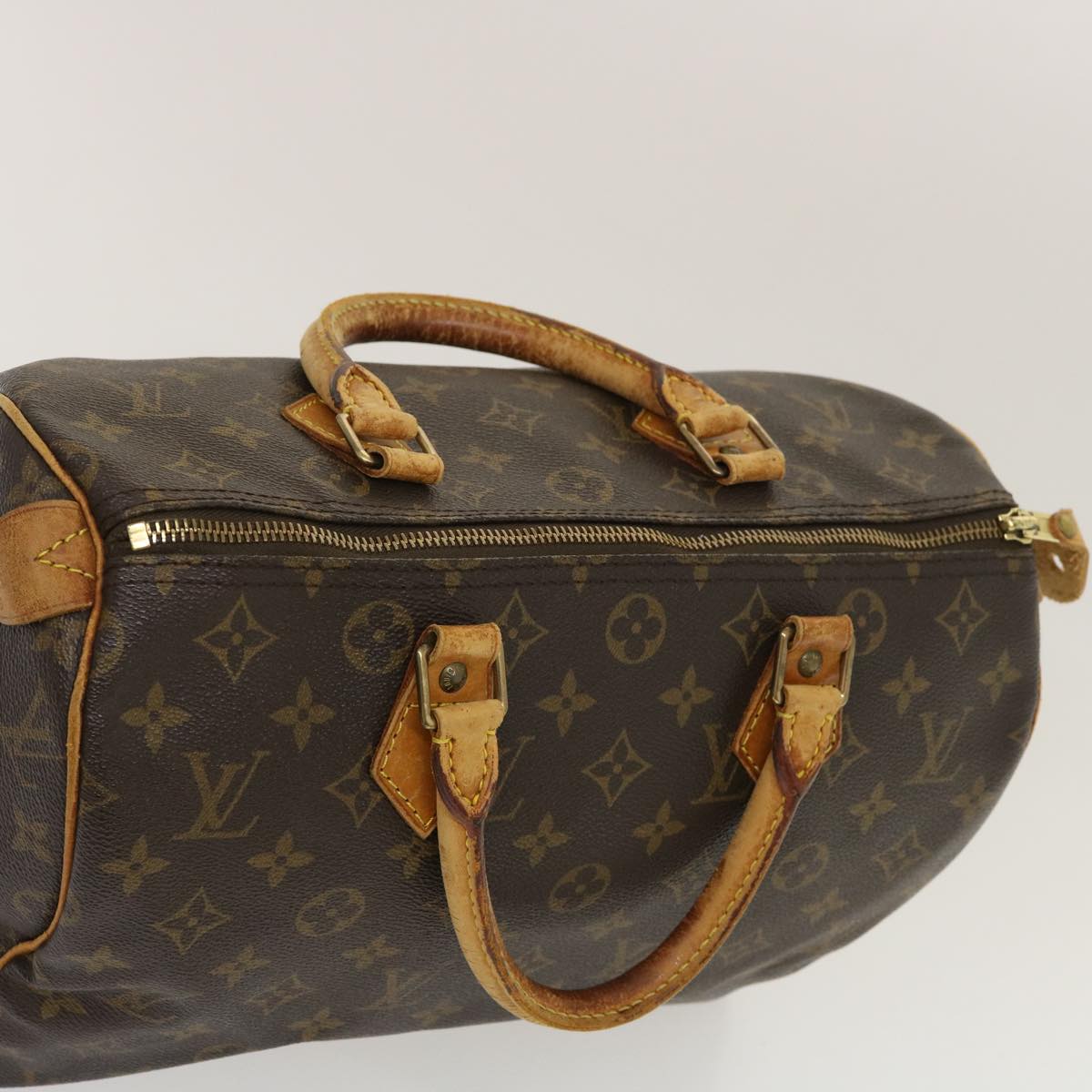 LOUIS VUITTON Monogram Speedy 30 Hand Bag M41526 LV Auth ds511