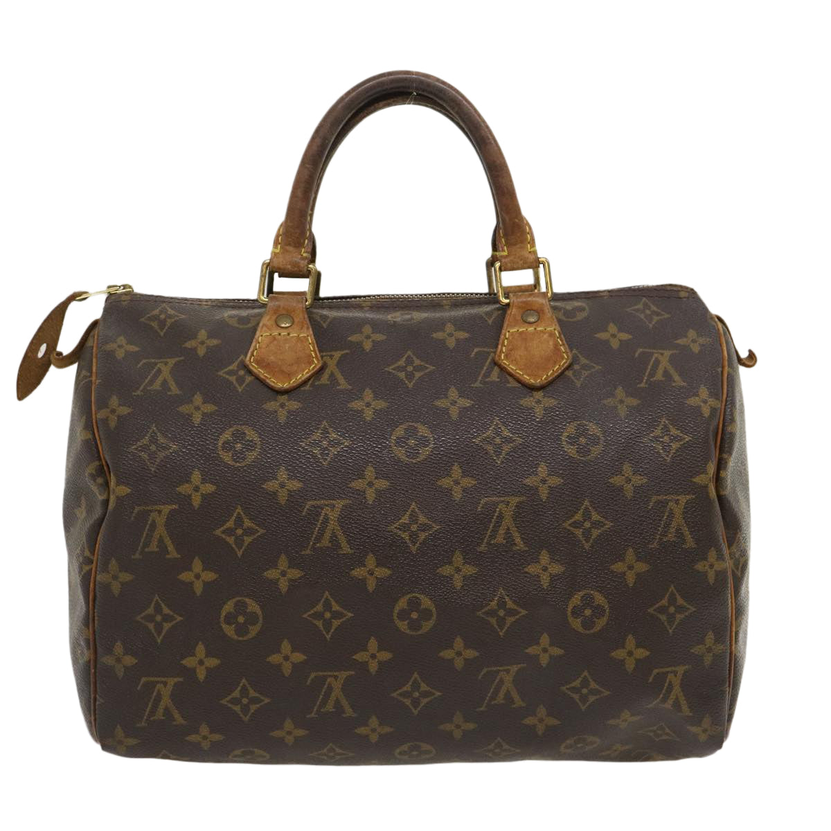 LOUIS VUITTON Monogram Speedy 30 Hand Bag M41526 LV Auth ds517