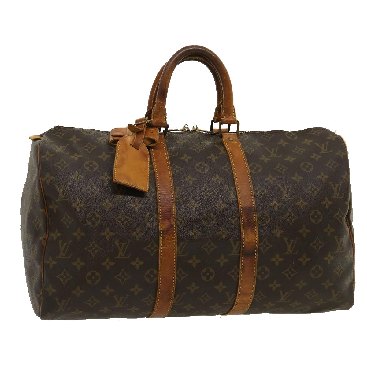 LOUIS VUITTON Monogram Keepall 45 Boston Bag M95011 LV Auth ds523