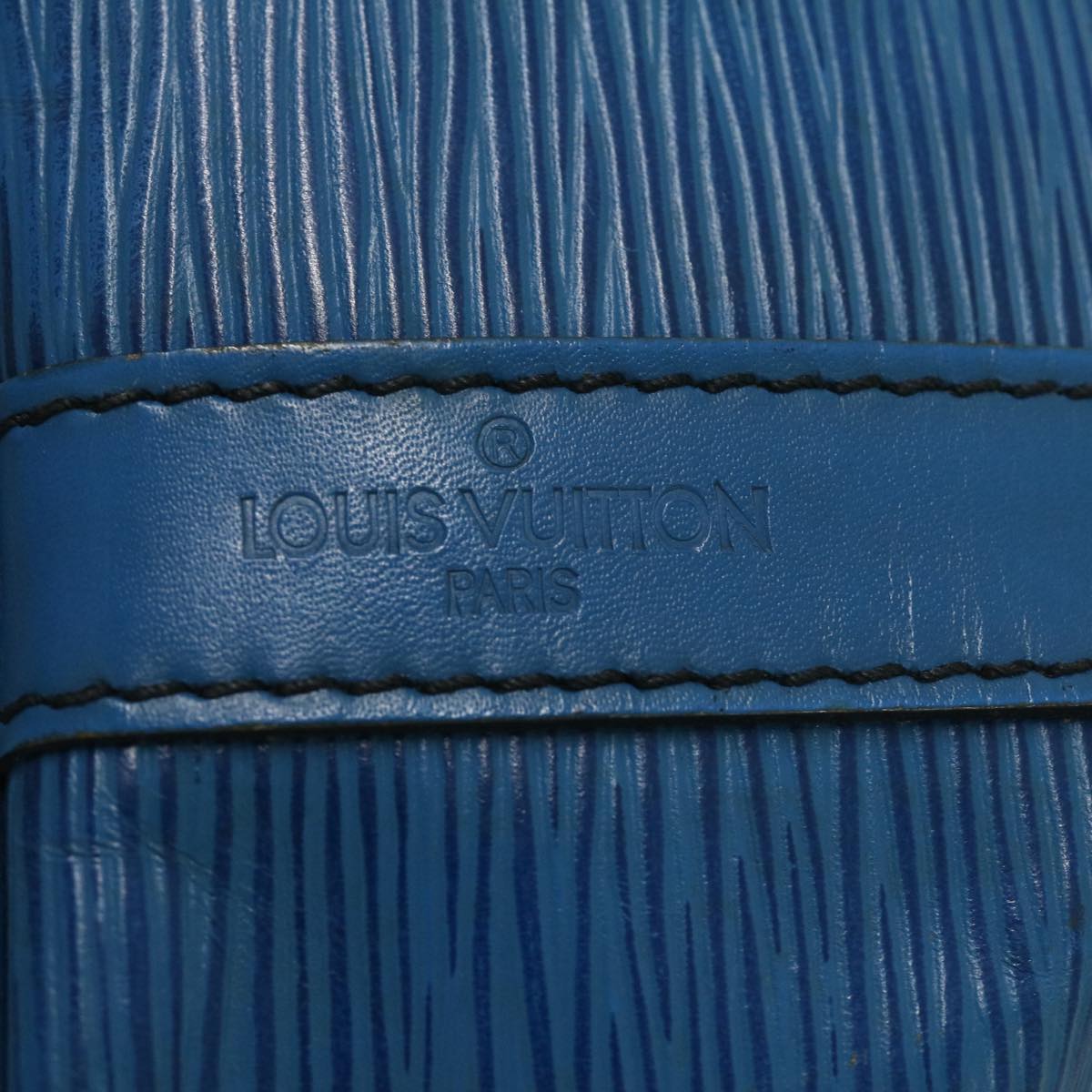 LOUIS VUITTON Epi Petit Noe Shoulder Bag Blue M44105 LV Auth ds528