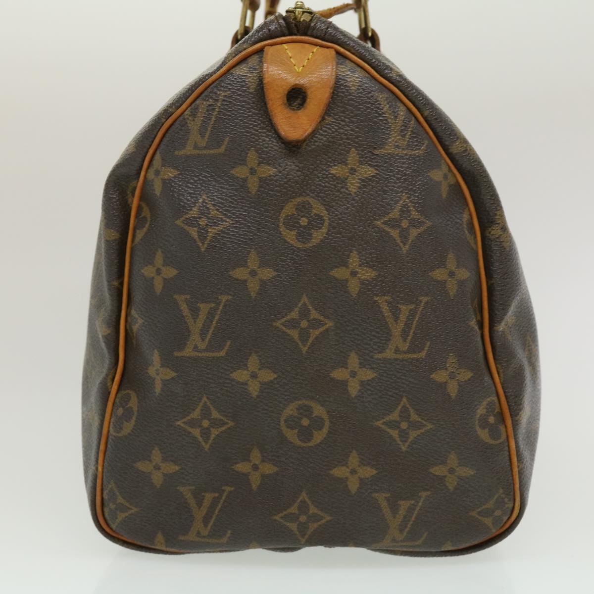 LOUIS VUITTON Monogram Speedy 30 Hand Bag M41526 LV Auth ds534