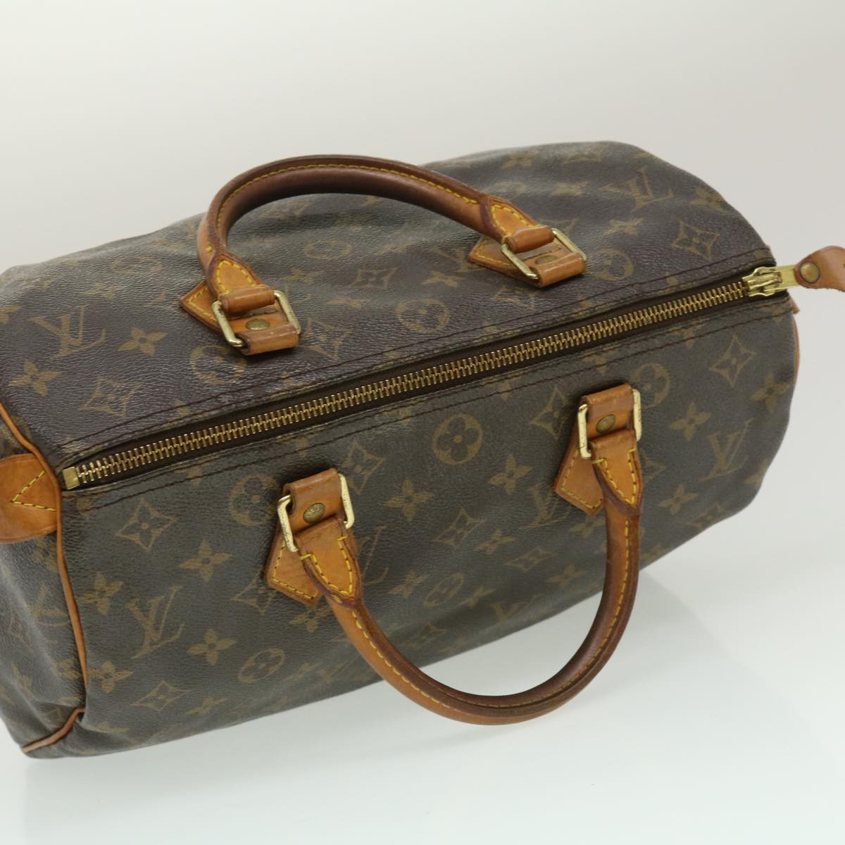 LOUIS VUITTON Monogram Speedy 30 Hand Bag M41526 LV Auth ds534