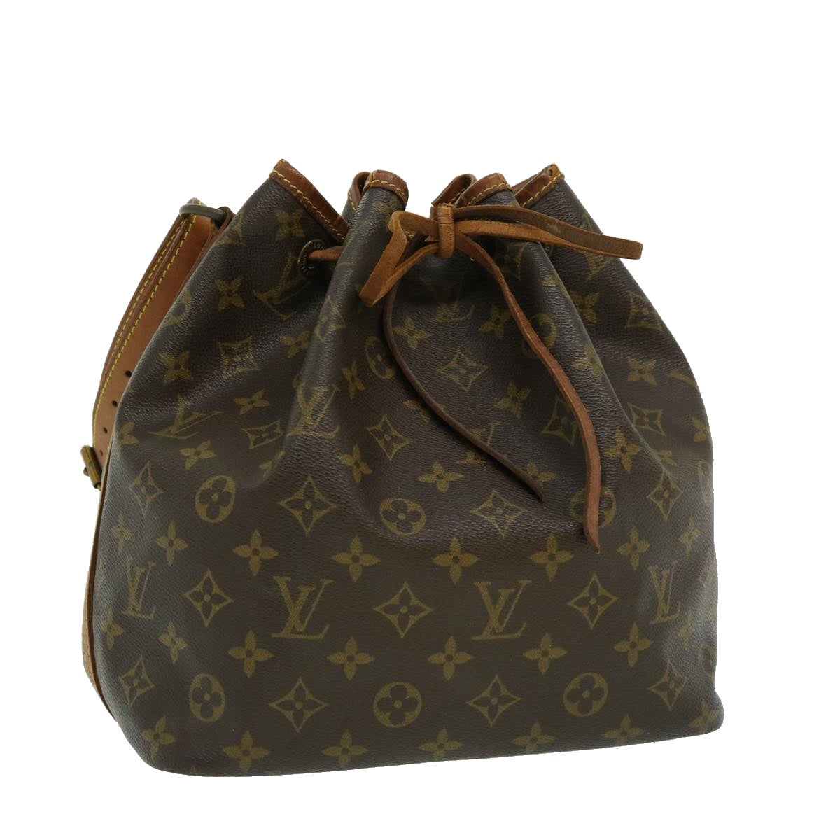 LOUIS VUITTON Monogram Petit Noe Shoulder Bag M42226 LV Auth ds542