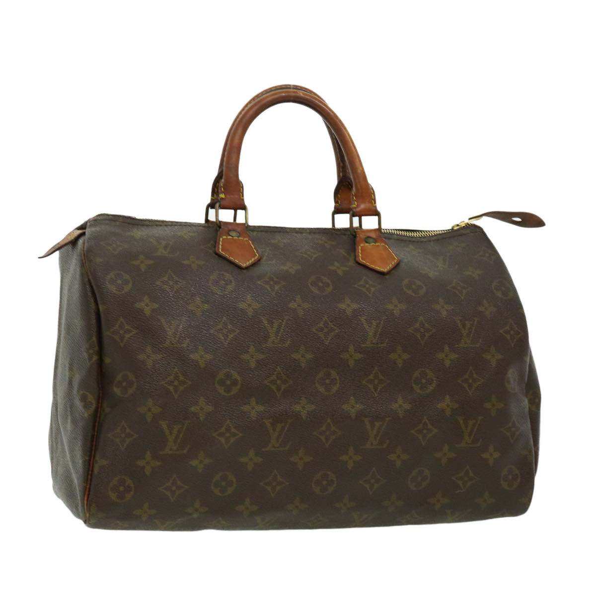 LOUIS VUITTON Monogram Speedy 35 Hand Bag M41524 LV Auth ds547