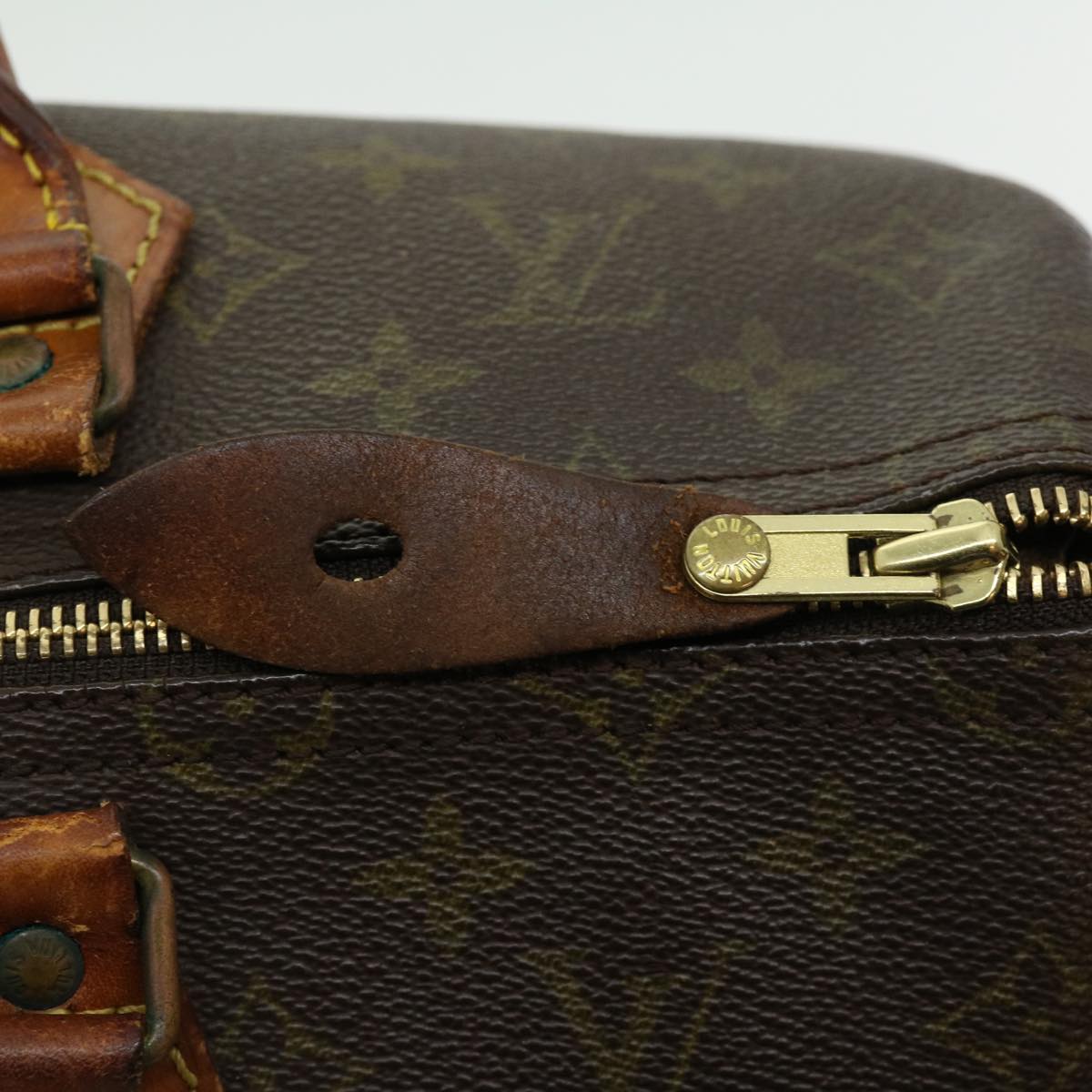 LOUIS VUITTON Monogram Speedy 35 Hand Bag M41524 LV Auth ds547