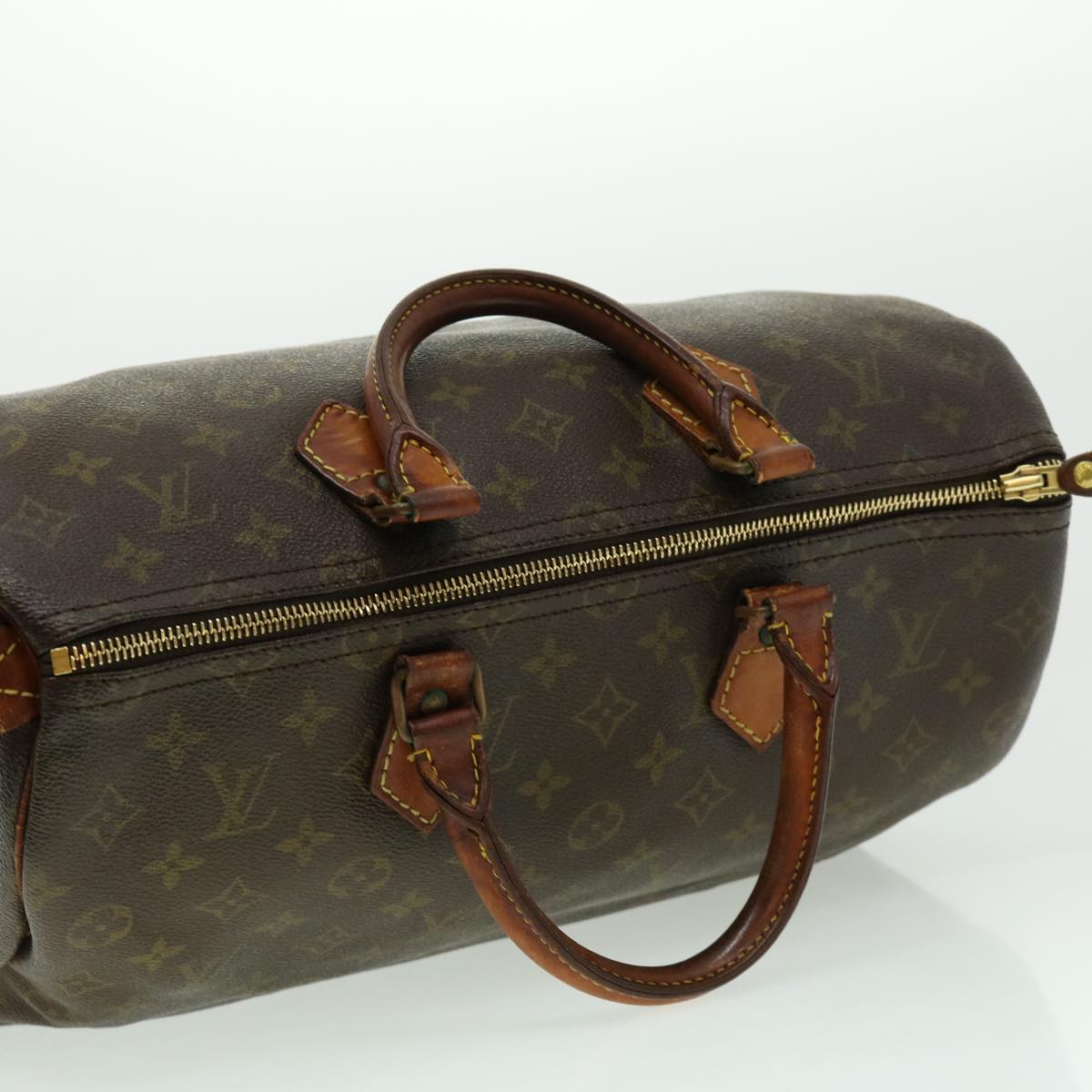 LOUIS VUITTON Monogram Speedy 35 Hand Bag M41524 LV Auth ds547