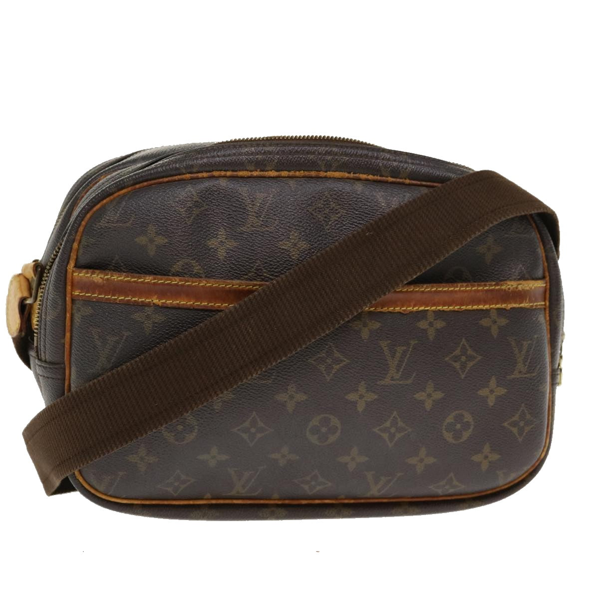 LOUIS VUITTON Monogram Reporter PM Shoulder Bag M45254 LV Auth ds554