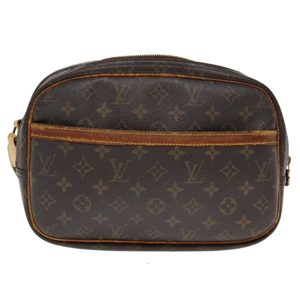 LOUIS VUITTON Monogram Reporter PM Shoulder Bag M45254 LV Auth ds554