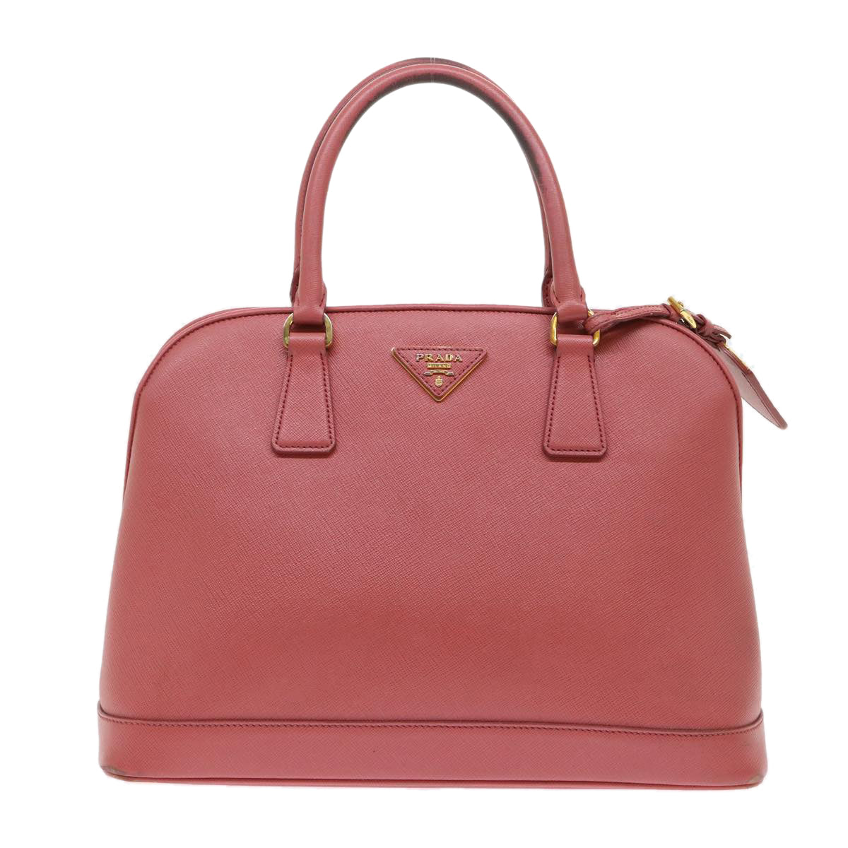PRADA Hand Bag Safiano leather Pink Auth ep1018