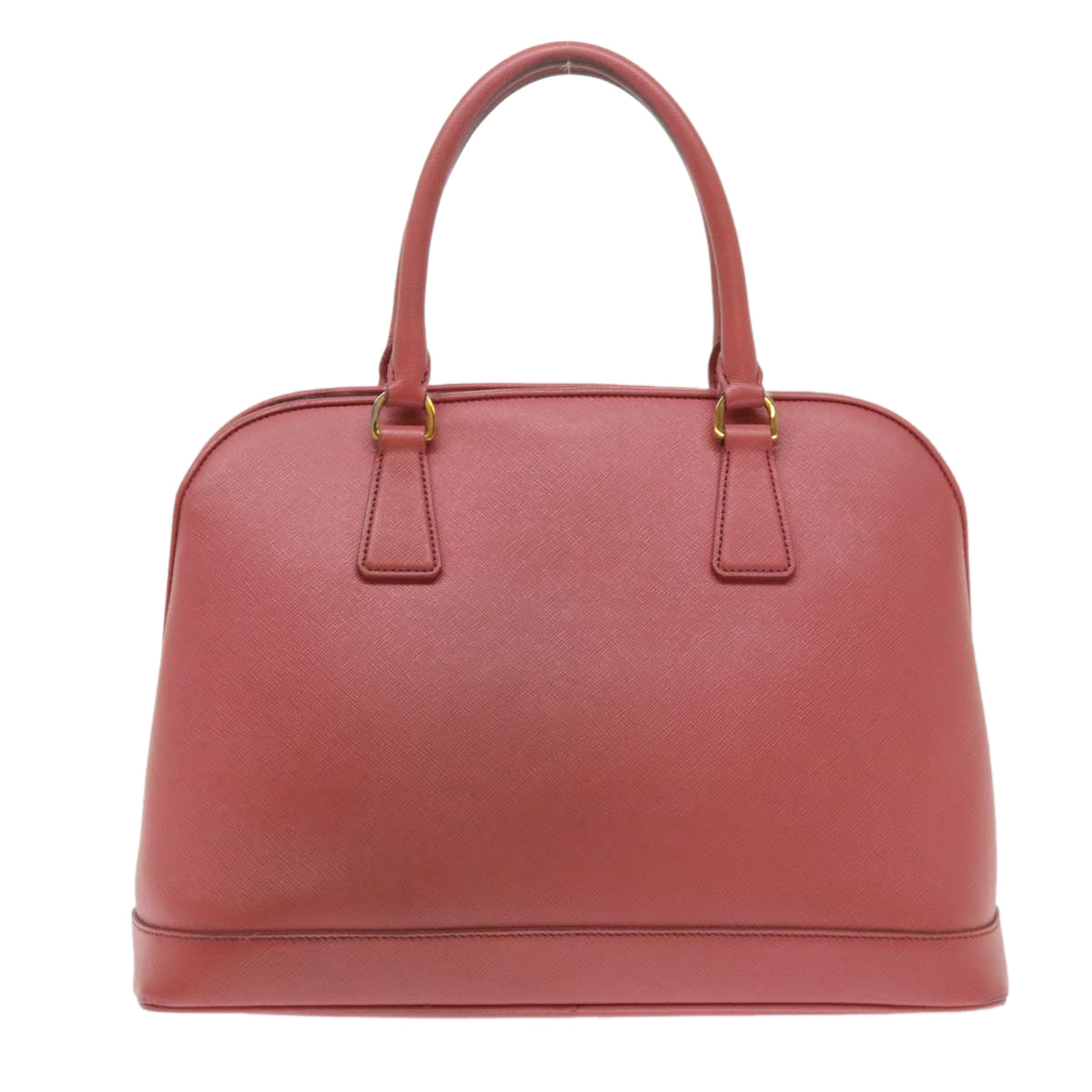 PRADA Hand Bag Safiano leather Pink Auth ep1018 - 0