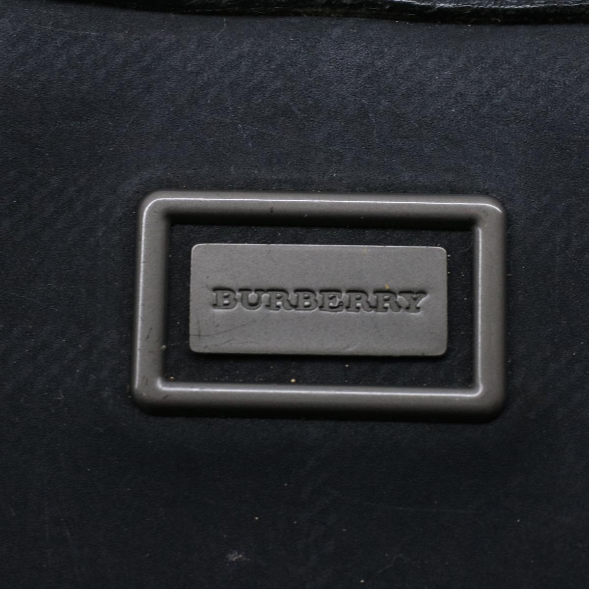 BURBERRY Nova Check Shoulder Bag Nylon Black Auth ep1027