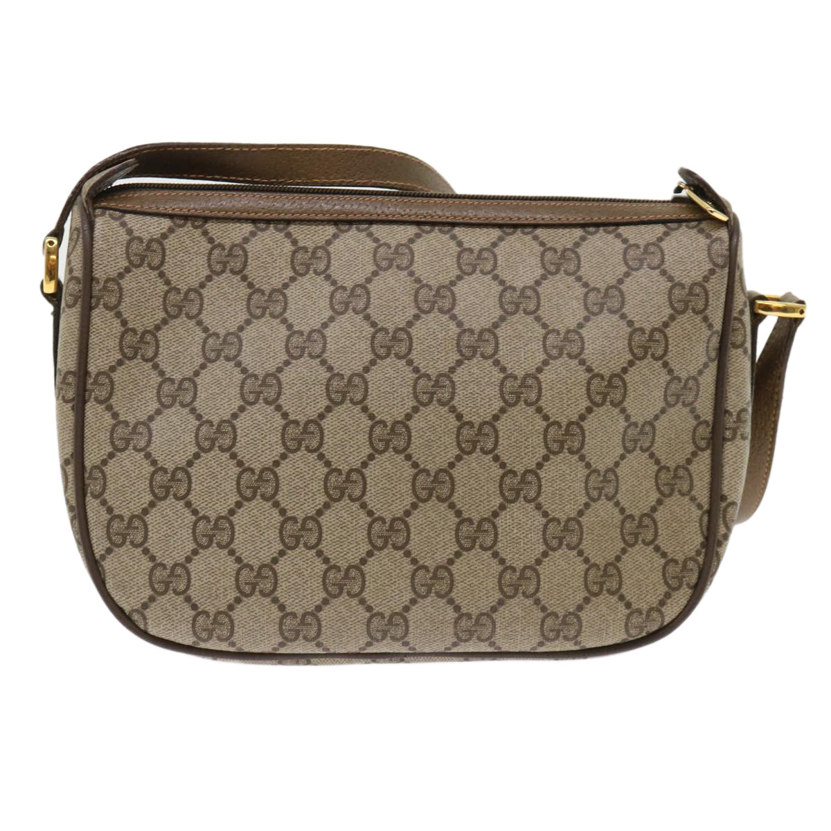 GUCCI GG Canvas Web Sherry Line Shoulder Bag Beige Red 89.02.032 Auth ep1044 - 0