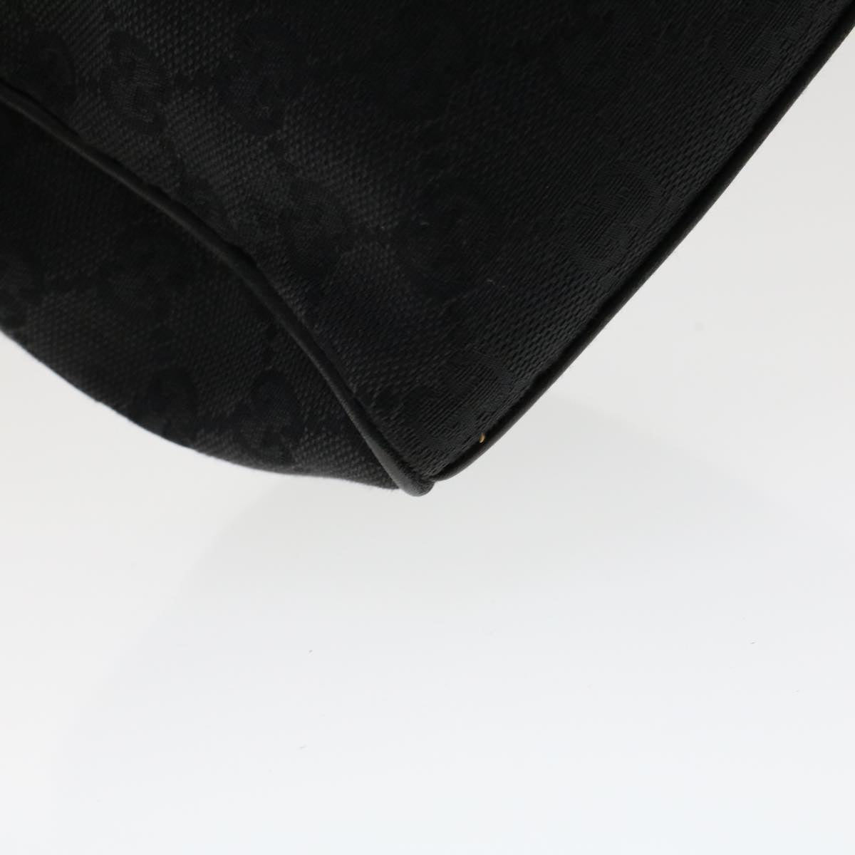GUCCI GG Canvas Shoulder Bag Black 92699 Auth ep1098