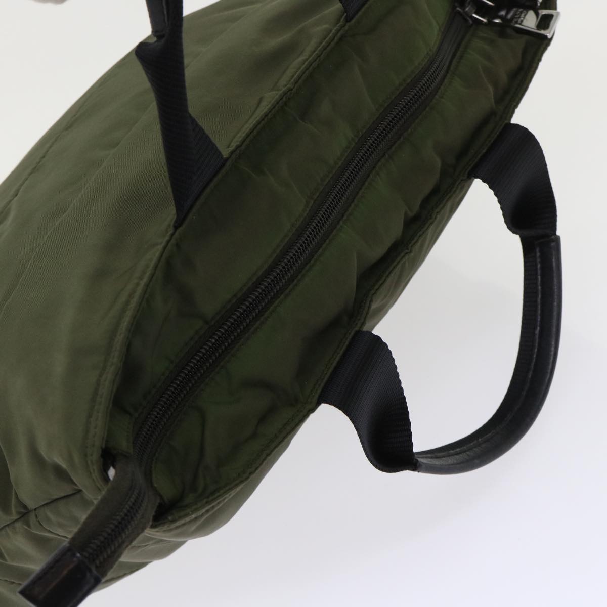 PRADA Hand Bag Nylon 2way Shoulder Bag Green Auth ep1103
