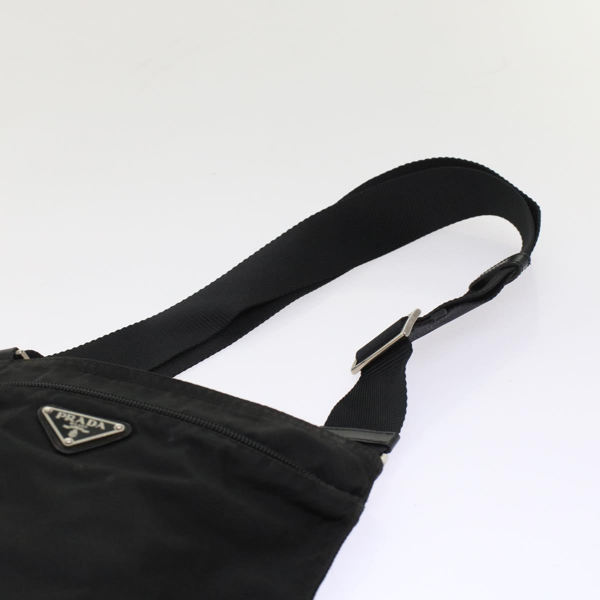 PRADA Shoulder Bag Nylon Black Auth ep1121
