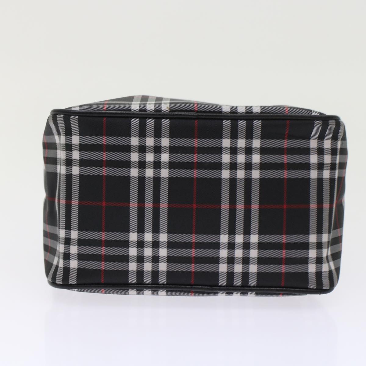 BURBERRY Nova Check Hand Bag Nylon Black Auth ep1123