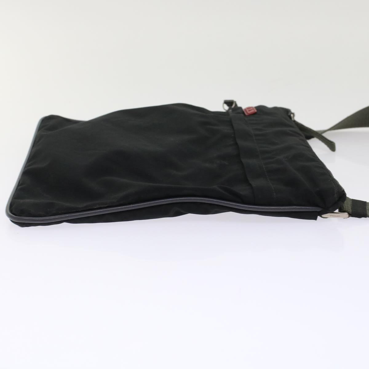 PRADA PRADA Sports Shoulder Bag Nylon Black Auth ep1155