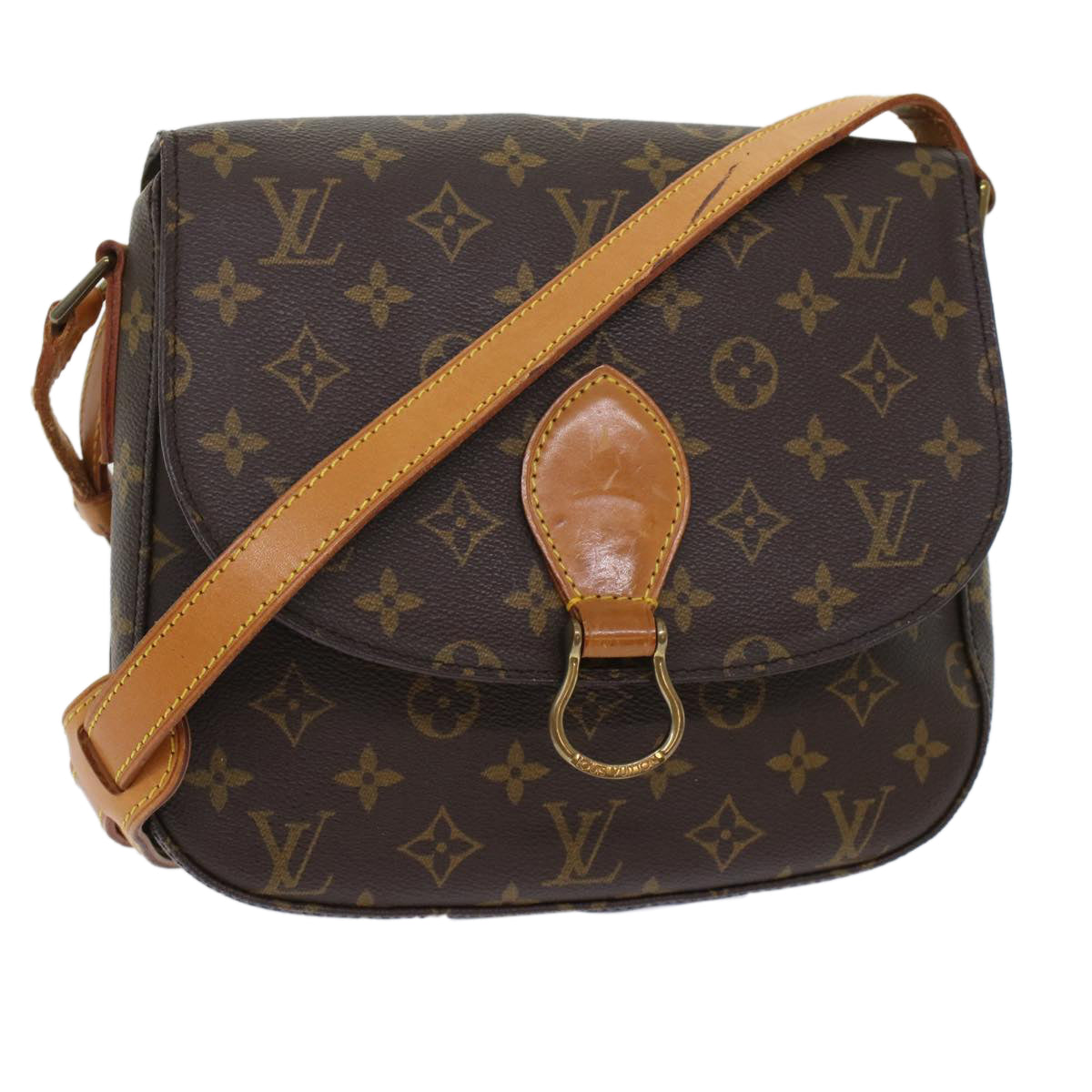 LOUIS VUITTON Monogram Saint Cloud GM Shoulder Bag M51242 LV Auth ep1159