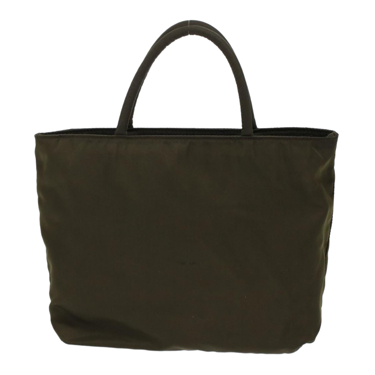 PRADA Hand Bag Nylon Khaki Auth ep1187 - 0