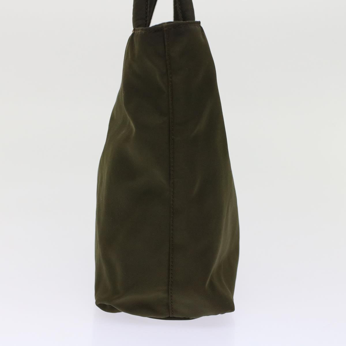 PRADA Hand Bag Nylon Khaki Auth ep1187