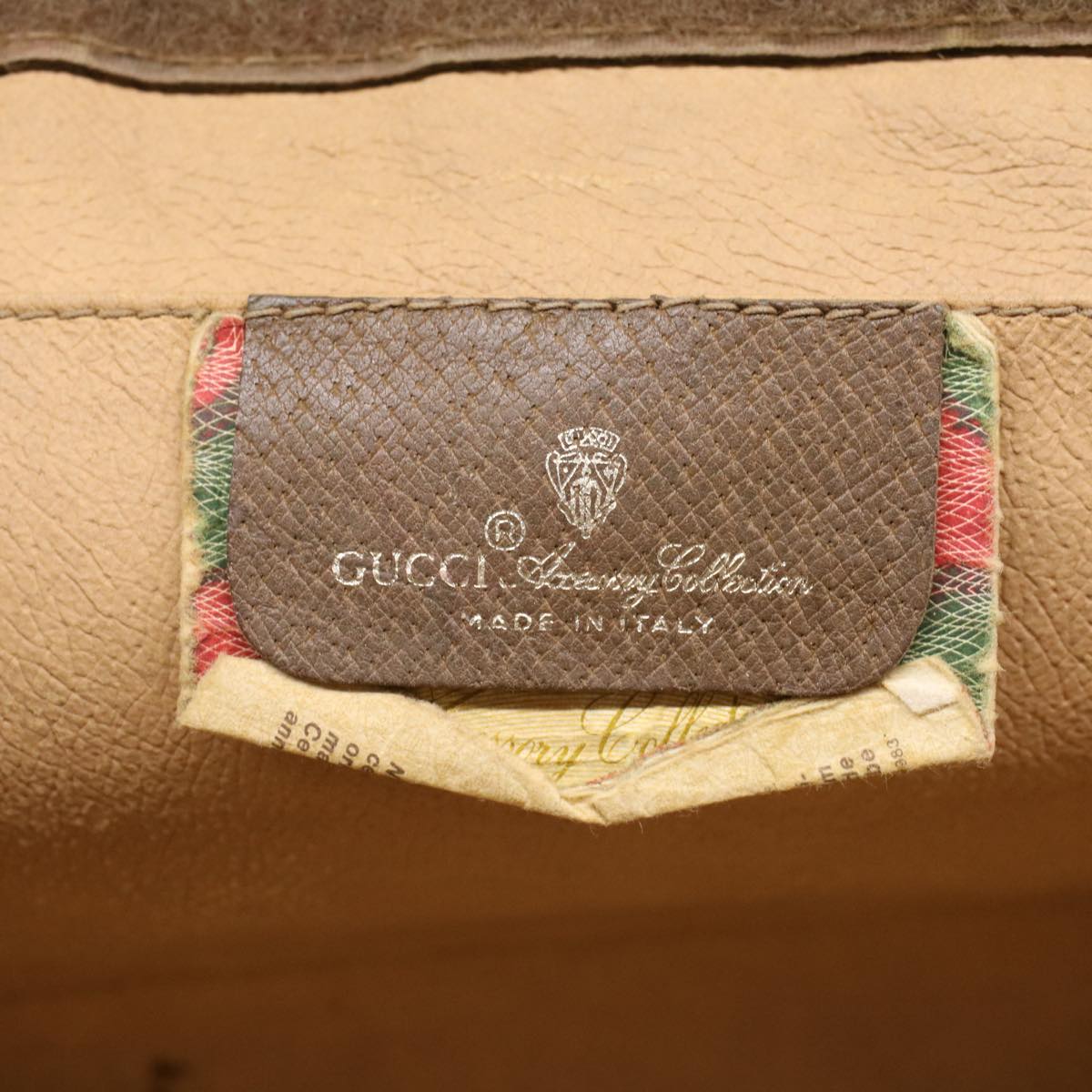 GUCCI GG Canvas Web Sherry Line Clutch Bag Beige Red 56•01•012 Auth ep1196