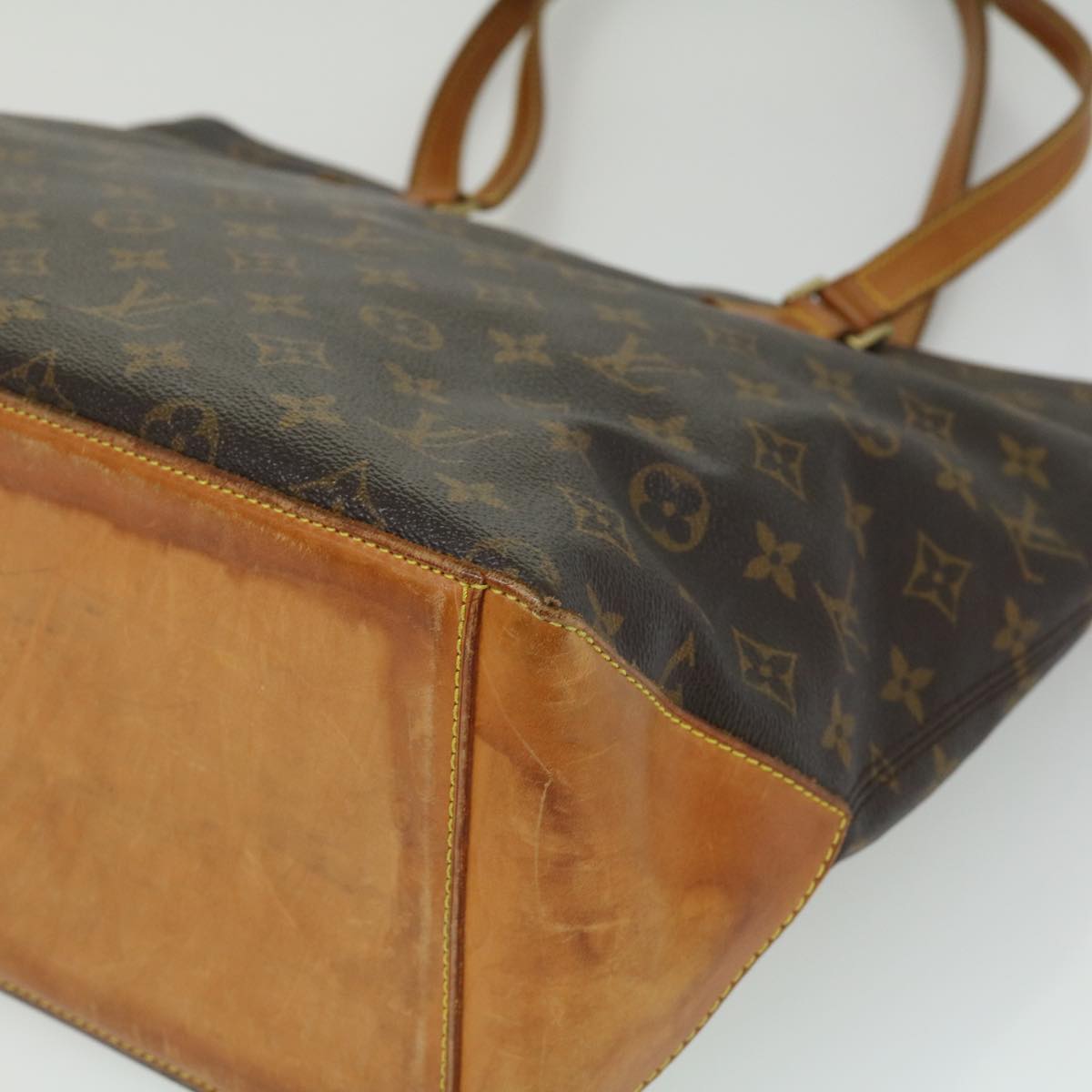 LOUIS VUITTON Monogram Cabas Mezzo Tote Bag M51151 LV Auth ep126