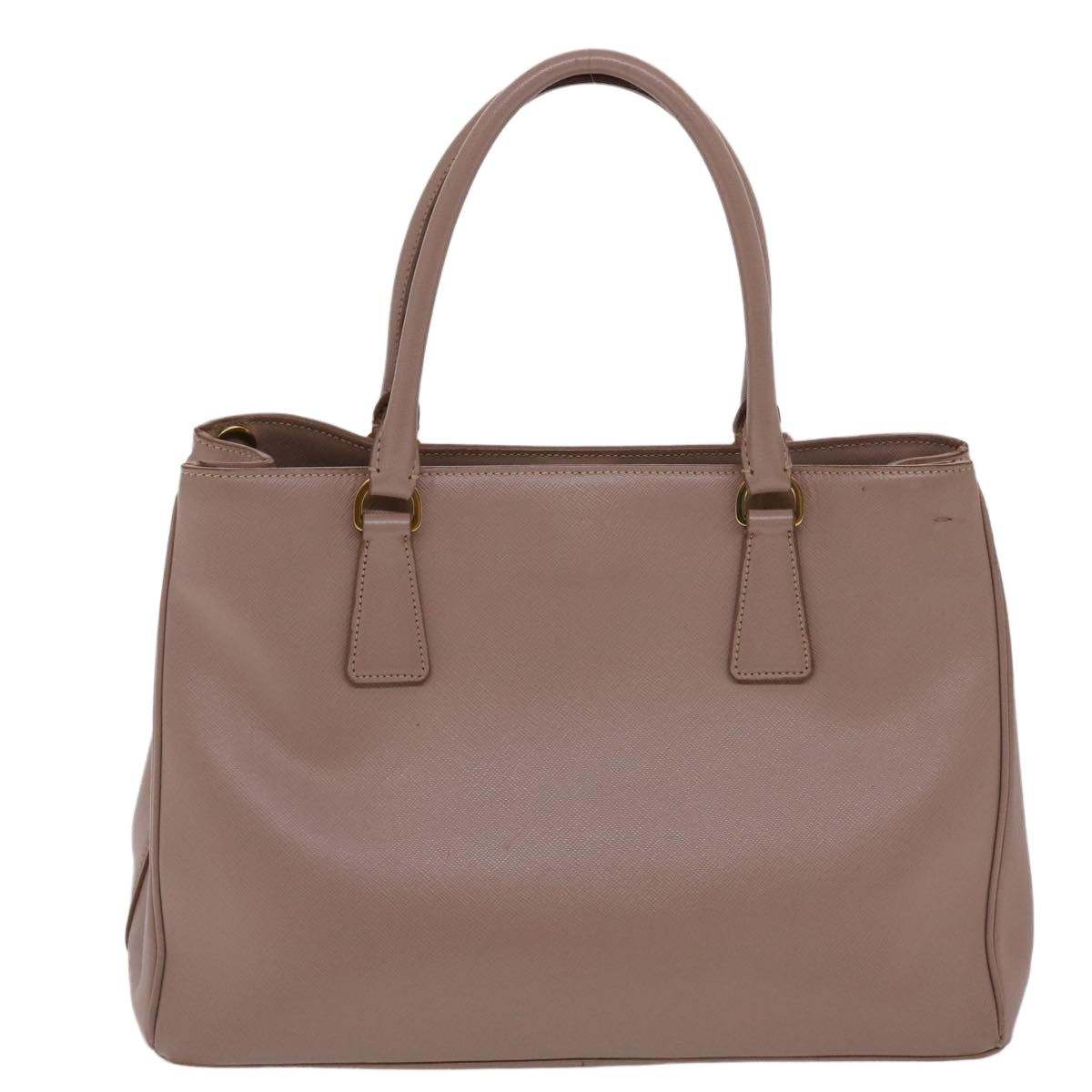 PRADA Safiano Leather Hand Bag 2way Pink Beige Auth ep1262
