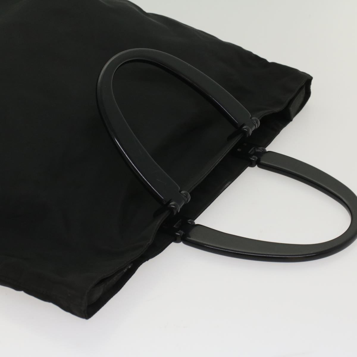 PRADA Hand Bag Nylon Black Auth ep1265