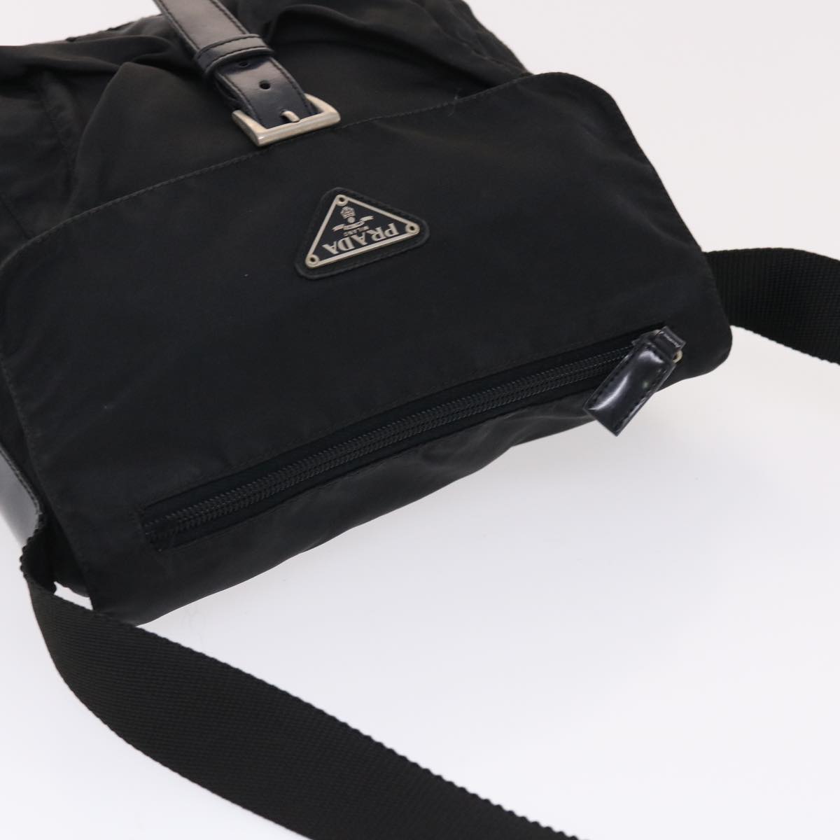 PRADA Shoulder Bag Nylon Black Auth ep1266