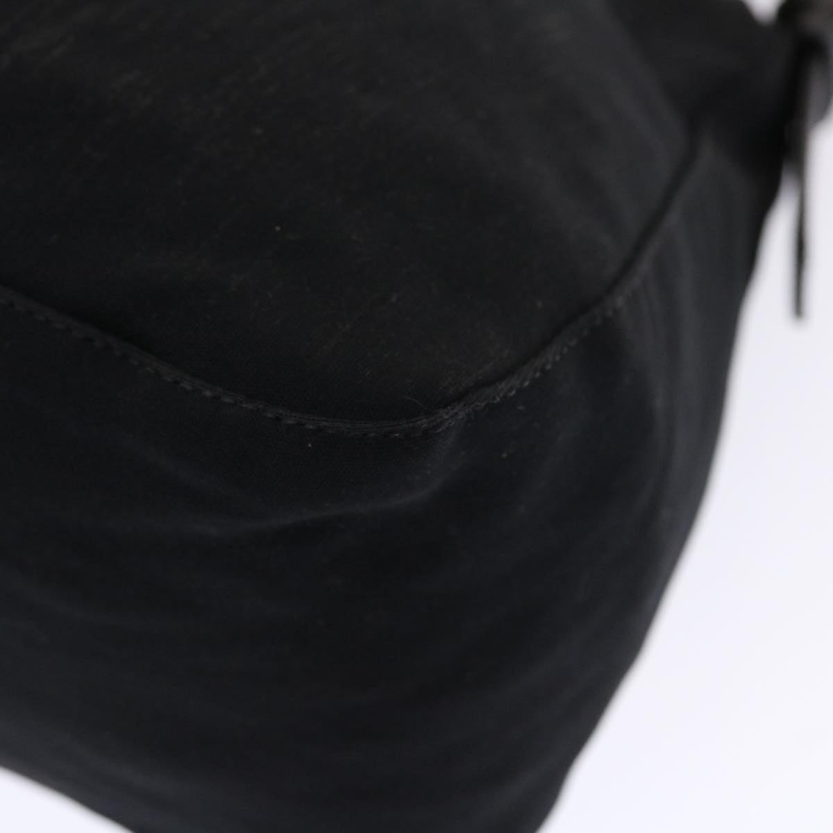 FENDI Mamma Baguette Shoulder Bag Nylon Black Auth ep1270