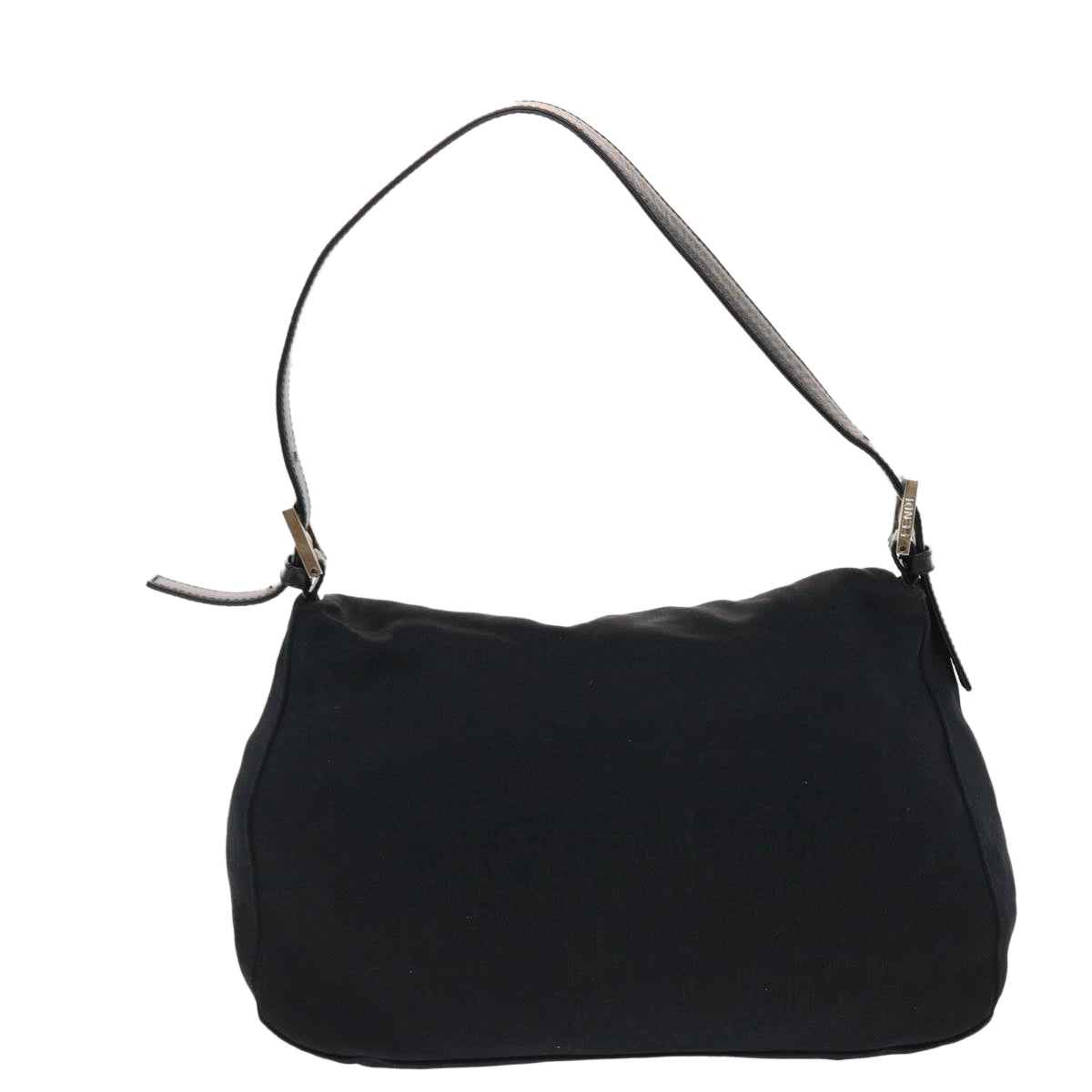 FENDI Mamma Baguette Shoulder Bag Nylon Black Auth ep1270 - 0